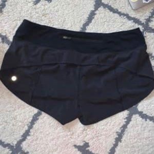 Lululemon speed up shorts: 2.5 inches